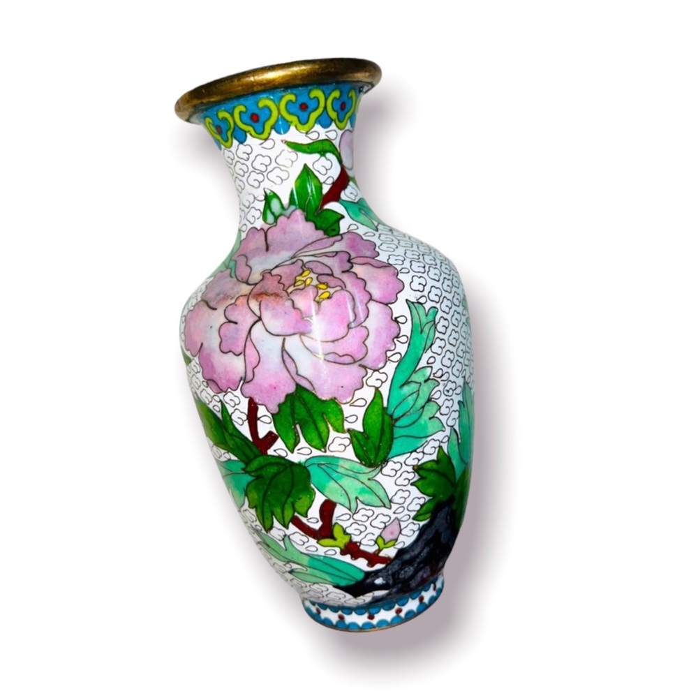 Brass CLOISONNÉ Vase